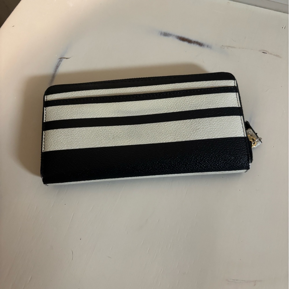 Kate Spade Striped Zip-Around Wallet - Picture 2 of 3